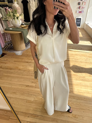 Sarah Blouse in Ivory