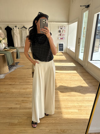 KYLA PANT IN BONE IVORY