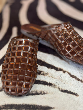 Kyra Lattice Weave Jelly Slide