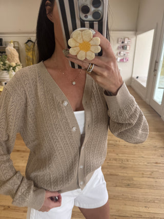 Mandi Cable Knit Cardigan