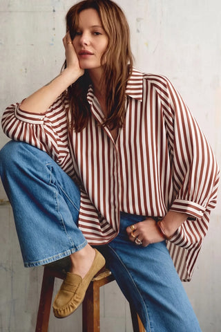 Logan Striped Button Up