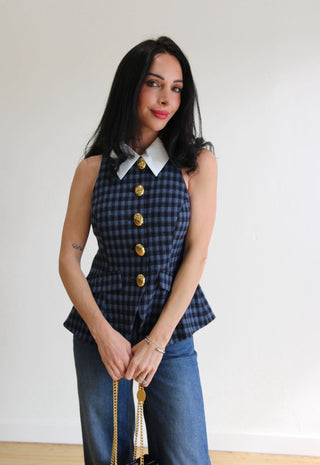 Mabel Collared Tailored Vest
