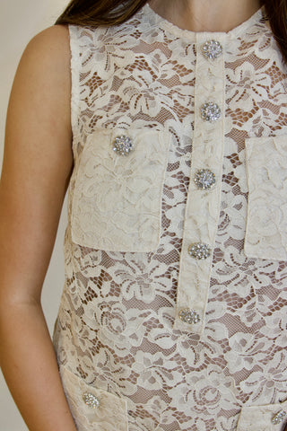Elizabeth Lace Detail Midi
