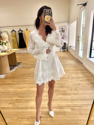 Florence Mini Dress in White