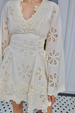 Florence Mini Dress in Butter Yellow