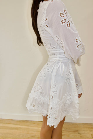 Florence Mini Dress in White