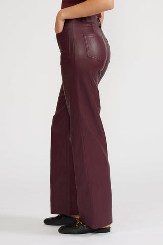 Cabernet Faux Leather Pant