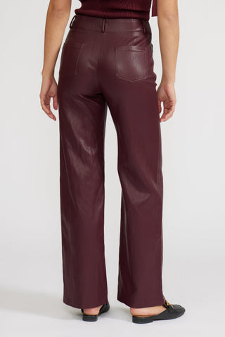 Cabernet Faux Leather Pant