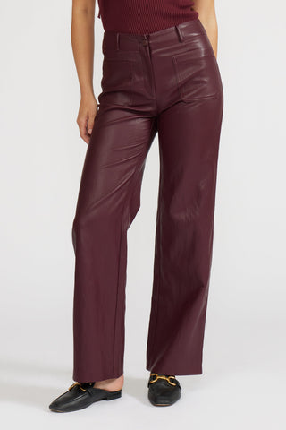 Cabernet Faux Leather Pant