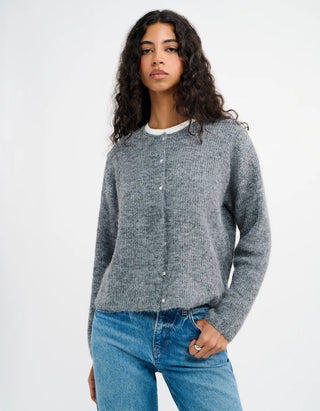 Newport Cardigan in Heather  Grey