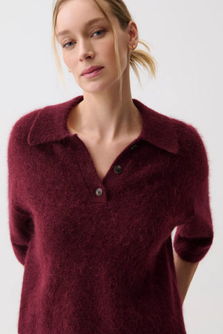 Nadya Top in Cherry Wine
