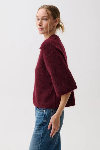 Nadya Top in Cherry Wine