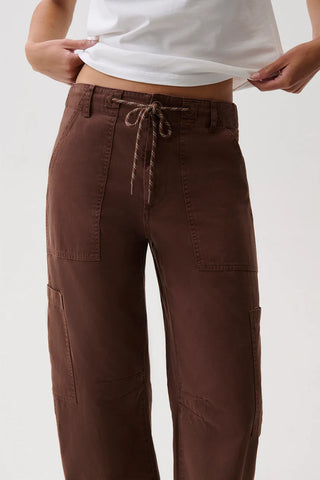 Pistola Sabrina Curved Utility Pants in Espresso