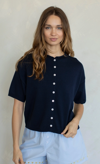 The Harli Cardigan in Navy