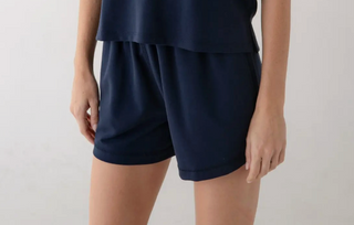 Kyla Luxe Shorts in Navy