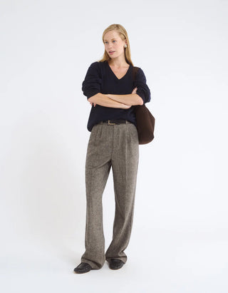 Kyle Herringbone Trouser-Bottoms-option1]-Fashion Pharmacy Boutique-Ada Oklahoma Clothing Store for Women