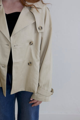 Maddison Cropped Trench Coat