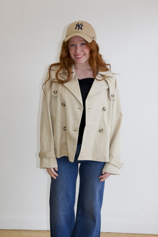Maddison Cropped Trench Coat