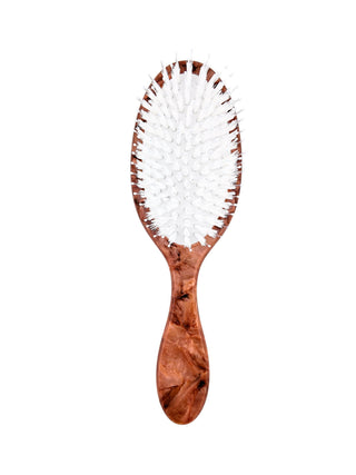 Solar Eclipse - Hand-painted Bow Book Stack Amazing Hair Day Brush | Eco-Friendly