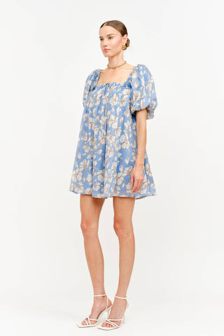 Sofie the Label - Maddy Blue Floral Dress-option1]-Fashion Pharmacy Boutique-Ada Oklahoma Clothing Store for Women