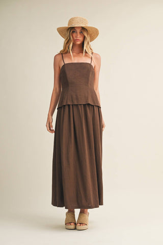 The Darling Dress in Brown