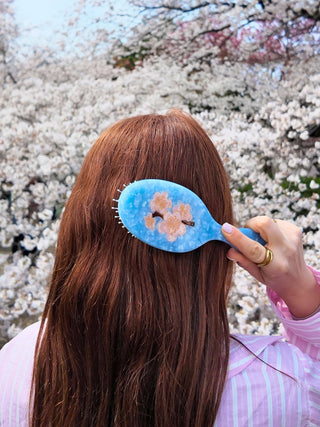 Hand-painted Cherry Blossom Amazing Hair Day Brush