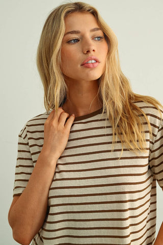 TANNER ESSENTIAL STRIPE RINGER TEE