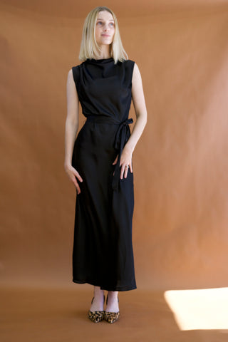 Bella Midi Dress In Black