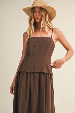 The Darling Dress in Brown