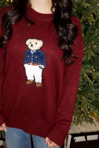 Polo Bear Sweater-Tops-option1]-Fashion Pharmacy Boutique-Ada Oklahoma Clothing Store for Women