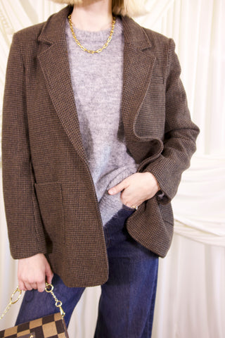 The Emily Houndstooth Blazer-Tops-option1]-Fashion Pharmacy Boutique-Ada Oklahoma Clothing Store for Women