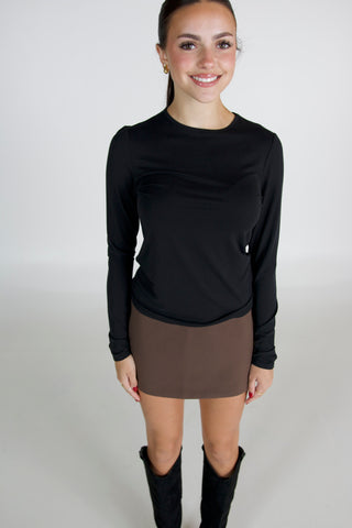 The Basic Heavenly Soft Long Sleeve in Black