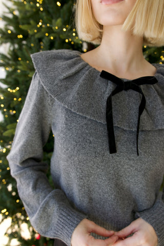 Carly Sweater With Bow Detail