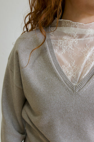 Charlotte Lace Detailed Sweater