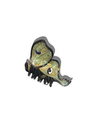 Hand-painted Luna Moth Claw Hair Clip | Eco-Friendly