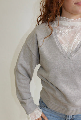 Charlotte Lace Detailed Sweater