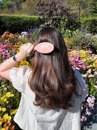 Hand-Painted Vintage Ballet Bow Amazing Hair Day Brush