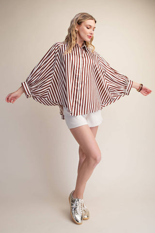 Logan Striped Button Up