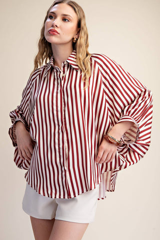 Logan Striped Button Up