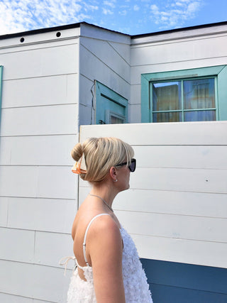 Hand-painted Sailboat Claw Hair Clip