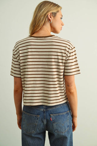 TANNER ESSENTIAL STRIPE RINGER TEE