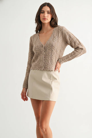 Sweetheart cardigan