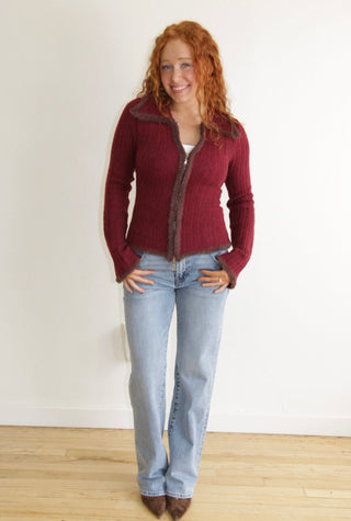 Cleo Knitted Zip Up Jacket
