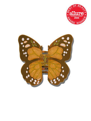 Hand-painted Monarch Butterfly Claw Hair Clip
