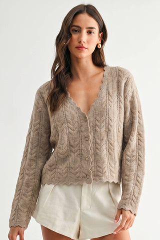 Sweetheart cardigan