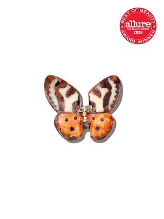 Hand-painted Tiger Moth Claw Hair Clip