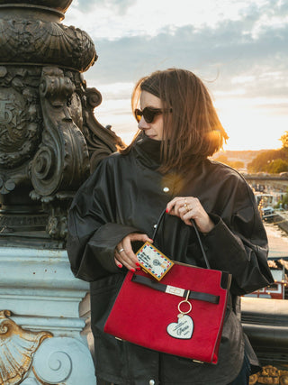 Hand-painted Please Return to City Bag Charm