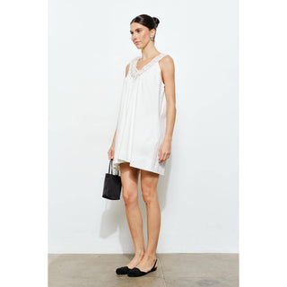 Jasmine Lace Trim Mini Dress