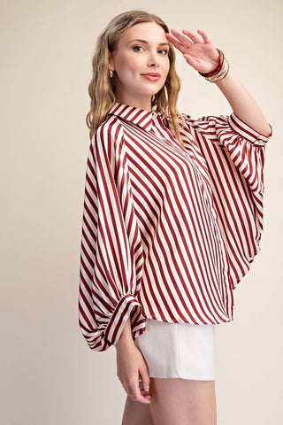 Logan Striped Button Up