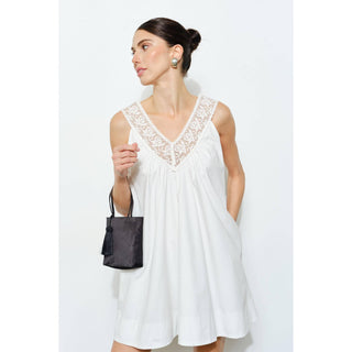 Jasmine Lace Trim Mini Dress